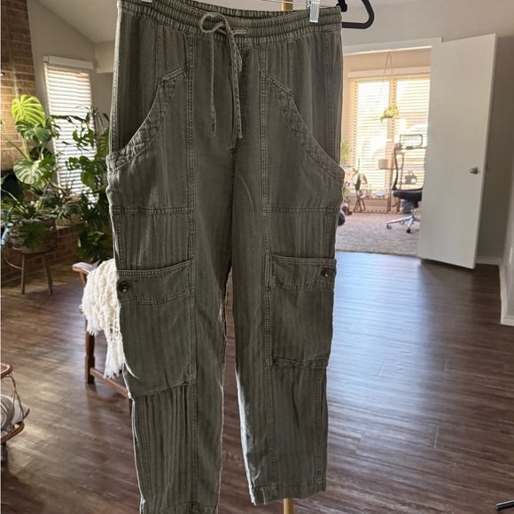 Free People Feeling Good Utility Pull-On Pants in the color Eden - Picture 7 of 10